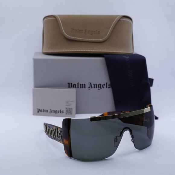 Final Price! Palm Angels PERI032 LOS ANGELES 6007 Havana/Gold Sunglasses - Picture 4 of 12